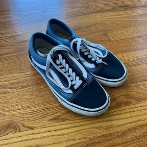 Vans Classic Blue and Black Skate Shoes